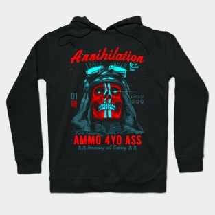 Tokebi Red Annihilation Skull Hoodie